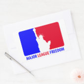 Major League Freedom Rechthoekige Sticker (Envelop)