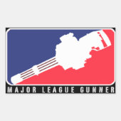 MAJOR LEAGUE GUNNER | MINIGUN STICKER (Voorkant)