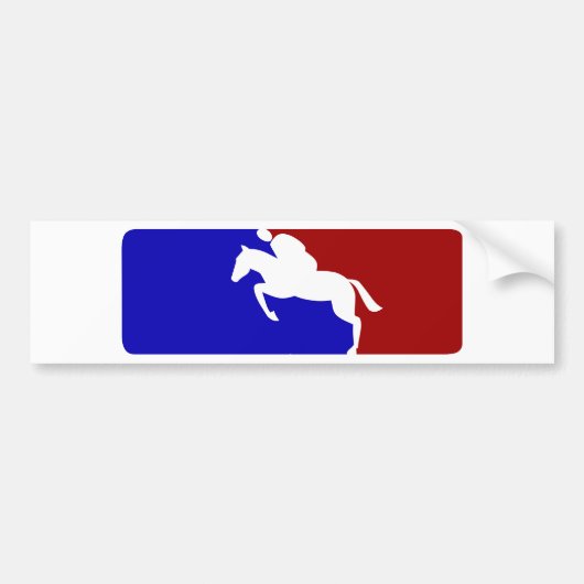 Major League Horse Racing Bumpersticker (Voorkant)
