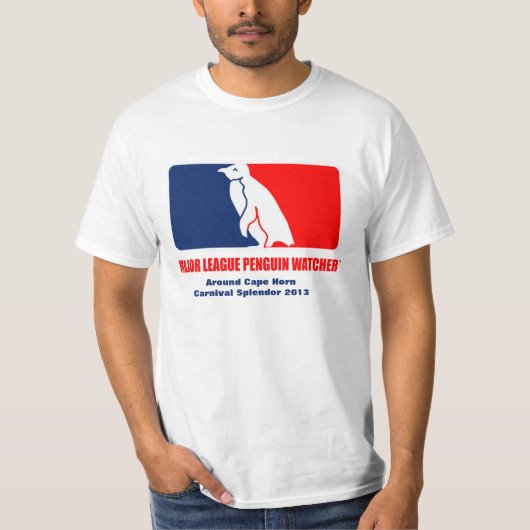Major League Penguin Watcher - Alleen afdrukken aa T-shirt (Voorkant)