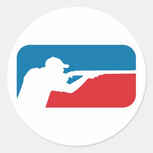 Major League Shooter Ronde Sticker (Voorkant)