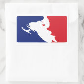 Major League Snowmobiler Rechthoekige Sticker (Tas)
