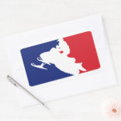 Major League Snowmobiler Rechthoekige Sticker (Envelop)