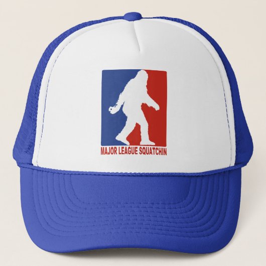 Major League Squatchin Sasquatch Mesh Trucker Hat Pet (Voorkant)