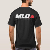 Major League trefbal (MLD) Basic donker T-shirt (Achterkant)