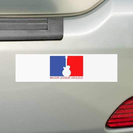 Major League Ukulele Bumpersticker (Op auto)