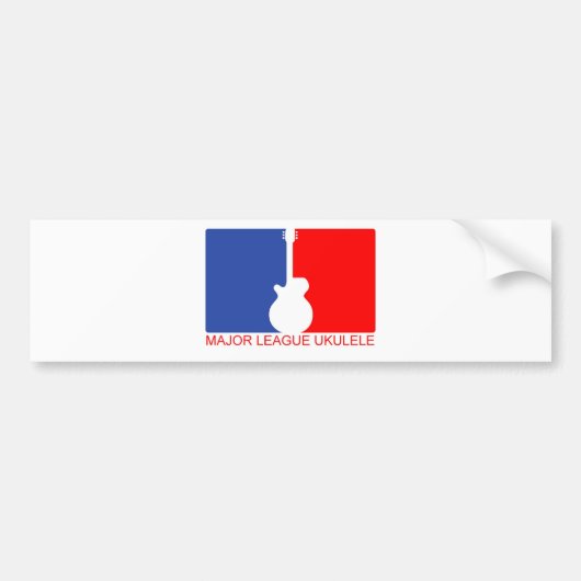 Major League Ukulele Bumpersticker (Voorkant)