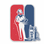 Major League Welder Sticker – Iconische lastribu (Voorkant)