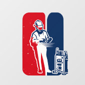 Major League Welder Sticker – Iconische lastribu (Vel)