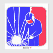 Major League Welder Sticker – Ideaal lascadeau (Vel)