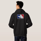Major League Zombie Hunter - Shooter Hooide Hoodie (Achterkant volledig)