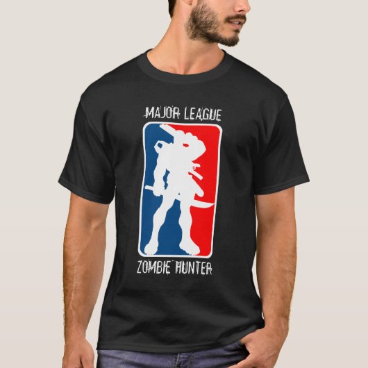 MAJOR LEAGUE ZOMBIE HUNTER - zwart T-shirt (Voorkant)