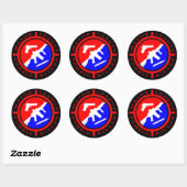 Major League Zombie Killer - wapens Ronde Sticker (Vel)