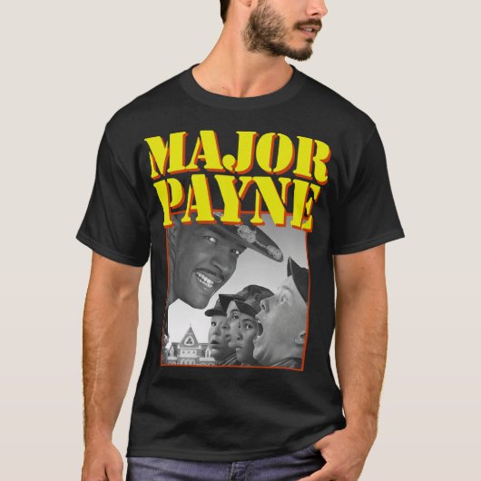 Major Payne Retro funny T-shirt (Voorkant)