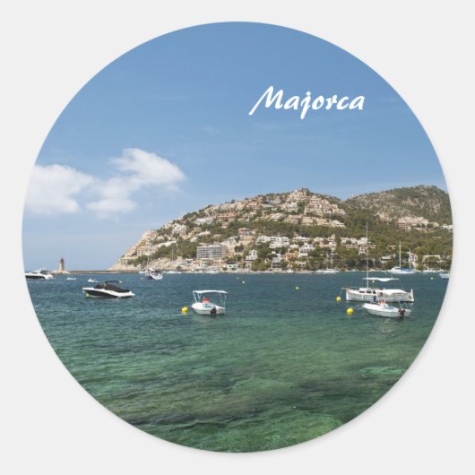 Majorca Ronde Sticker (Voorkant)