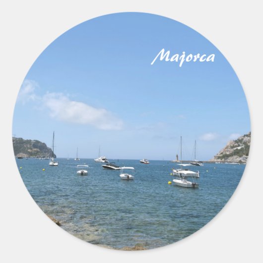 Majorca Ronde Sticker (Voorkant)