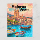 Majorca Spanje Reis Postkaart Kunst, Spanje Reis P (Voorkant)