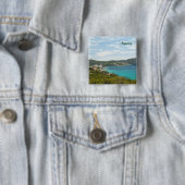 Majorca-spelden Vierkante Button 5,1 Cm (In situ)