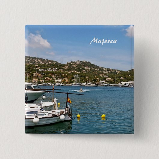 Majorca Vierkante Button 5,1 Cm (Voorkant)
