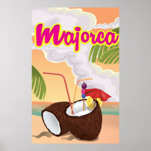majorca vintage poster .