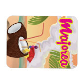Majorca vintage reisposter. magneet (Horizontaal)