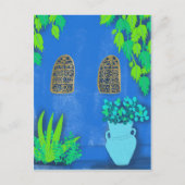 Majorelle Gardens Blue La Jardin Briefkaart (Voorkant)