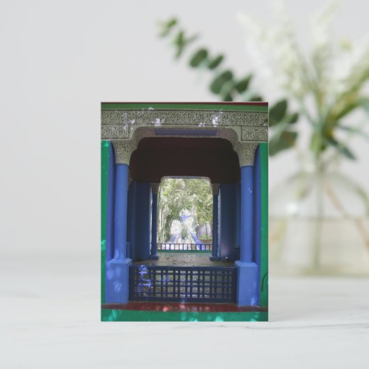 Majorelle Marrakesh Briefkaart (Staand voorkant)