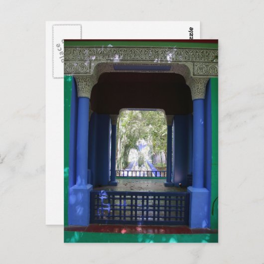 Majorelle Marrakesh Briefkaart (Voorkant / Achterkant)