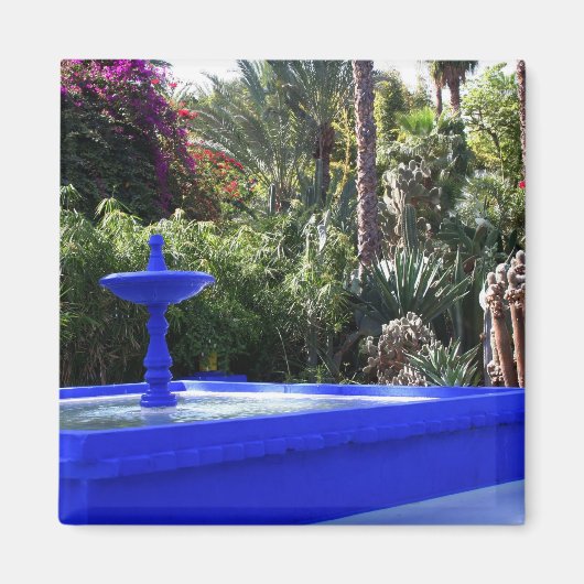 Majorelle tuin magneet (Voorkant)