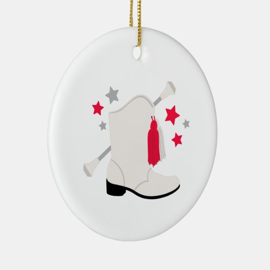 Majorette Boot Keramisch Ornament (Rechts)