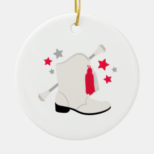 Majorette Boot Keramisch Ornament