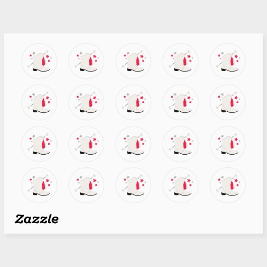 Majorette Boot Ronde Sticker (Vel)
