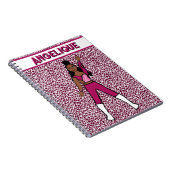 Majorette Dancer Berry Leopard Notitieboek (Rechterzijde)