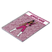 Majorette Dancer Berry Leopard Notitieboek (Linkerzijde)