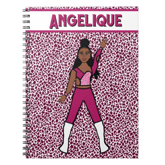Majorette Dancer Berry Leopard Notitieboek (Voorkant)