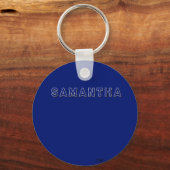 Majorette/ Dancer Blue Tiger #2 Sleutelhanger (Achterkant)