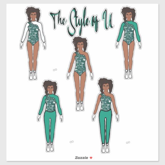 Majorette/Dancer de Snelle Stickers van de Verande (Vel)