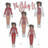 Majorette/Dancer de Snelle Stickers van de Verande (Voorkant)