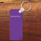 Majorette/ Dancer Faux Fur/ Paarse #1 Sleutelhanger (Achterkant)