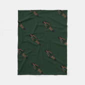 Majorette/Dancer Fleece Blanket Black/Forest (Voorkant)