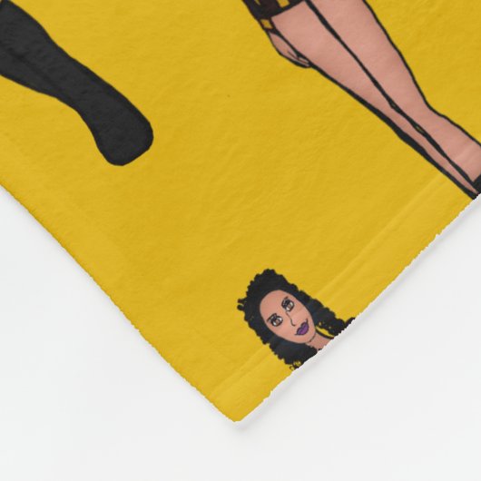 Majorette/Dancer Fleece Blanket Black & Gold (Hoek)
