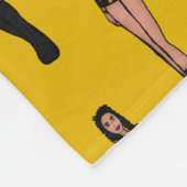 Majorette/Dancer Fleece Blanket Black & Gold Deken (Hoek)