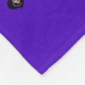 Majorette/Dancer Fleece Blanket Black/Grape Deken (Hoek)