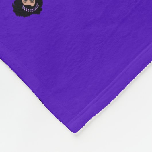 Majorette/Dancer Fleece Blanket Black/Grape Deken (Hoek)