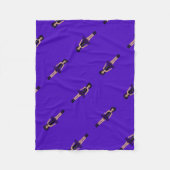 Majorette/Dancer Fleece Blanket Black/Grape Deken (Voorkant)