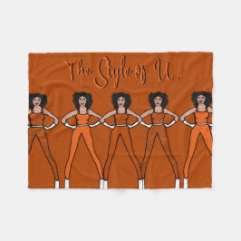 Majorette/Dancer Fleece Blanket Burnt Oranje