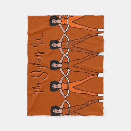 Majorette/Dancer Fleece Blanket Burnt Oranje (Voorkant)