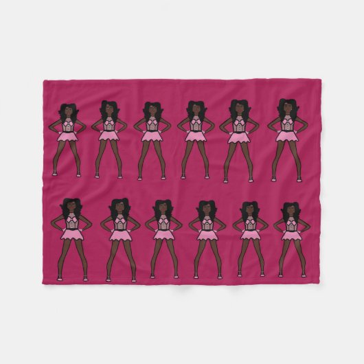 Majorette/Dancer Fleece Blanket Cotton Snoep Deken (Voorkant (Horizontaal))
