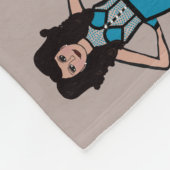 Majorette/Dancer Fleece Blanket Turquoise 2 (Hoek)