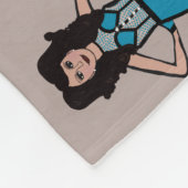 Majorette/Dancer Fleece Blanket Turquoise 2 Deken (Hoek)